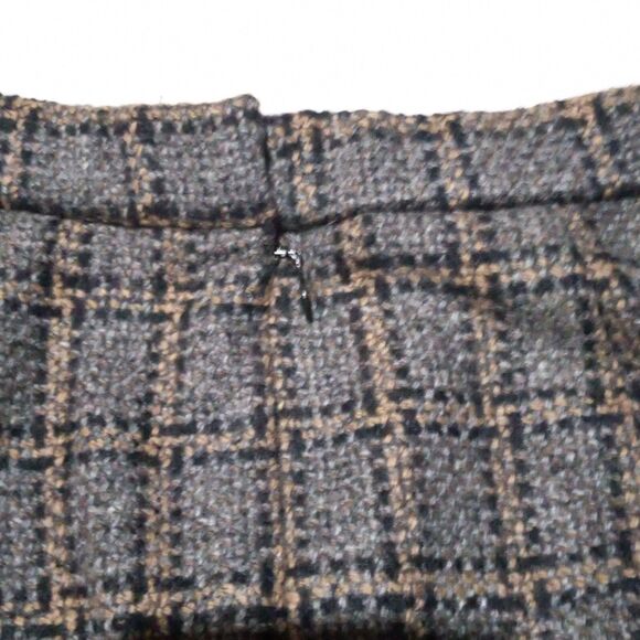 Vtg Pendleton Windowpane Plaid Pencil Skirt-Size 8-Knee Length-Lined-USA Made - Picture 5 of 10